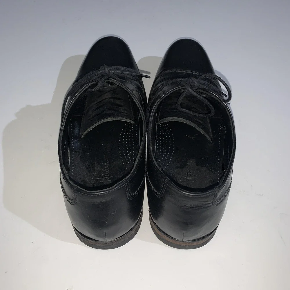 Cole Haan Shoes Mens Size 9.5 Black Oxford Cap Toe Leather Dress Lace Up C08750